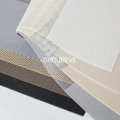 A dupla camada 100% horizontal do poliéster da tela da zebra da proteção solar cega o material de cortina da tela
